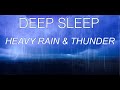 Thunder rain and ocean wave sounds  white noise for sleeping studying meditation  relaxation