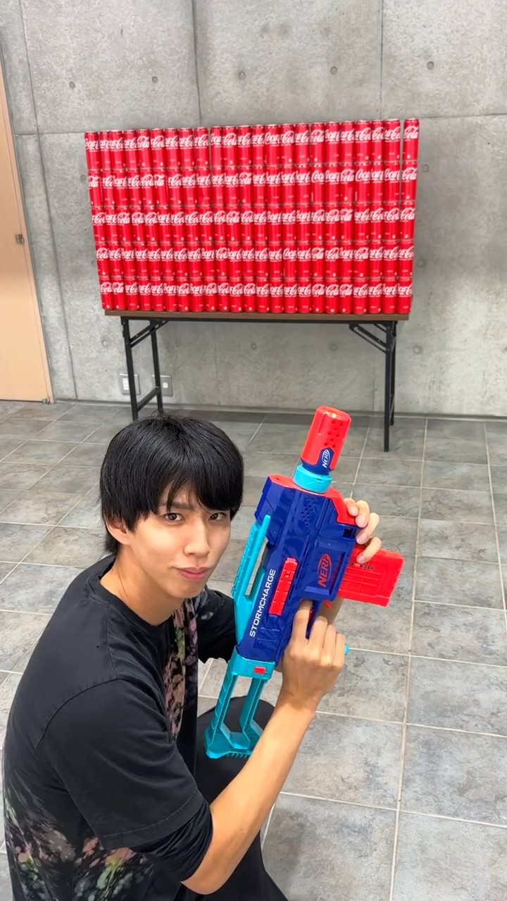 ナーフで缶を倒しまくれ！