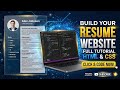 How to Create Resume Html & Css | HTML aur CSS Se Resume kaise Banaye #Excel_ai nsc @Ns_exceltally