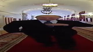 Широкий Путин идёт, но он всегда в кадре (360° VR)