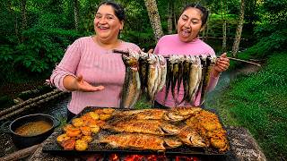 Fishing and Cooking Fresh Trout in the Heart of Nature