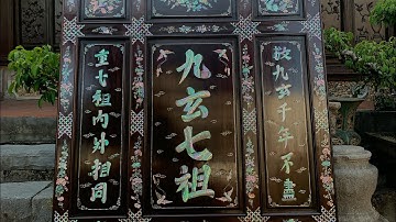 Tranh cửu huyền thất tổ khảm ốc làm đặt cho khách tại An Giang