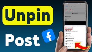 How To Unpin Post On Facebook Updated
