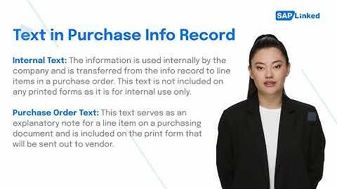 Sap Purchase Info Record