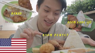 Cuma pesen 3 menu aja mahal banget!😭 Mukbang makanan Indonesia di Amerika!!!
