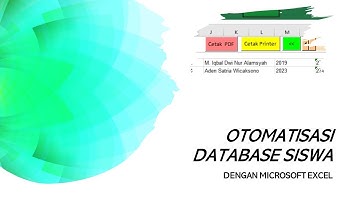 Otomatisasi Database Siswa Dengan Microsoft Excel