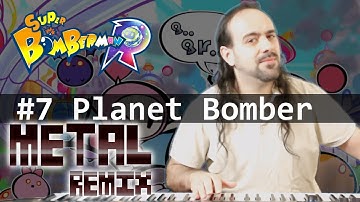 Super Bomberman R World 7 (Planet Bomber) Metal Cover