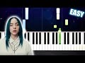 Billie Eilish - bad guy - EASY Piano Tutorial by PlutaX