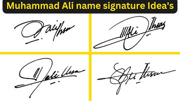 A Signature style | Muhammad Ali name signature | Create a signature style |  Ali name signature