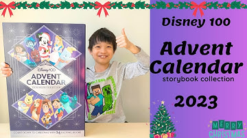 Opening Disney 100 Advent Calendar Storybook Collection 2023 - Count Down to Christmas with 24 books