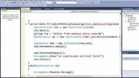 Ado.net supprimer mode connecté