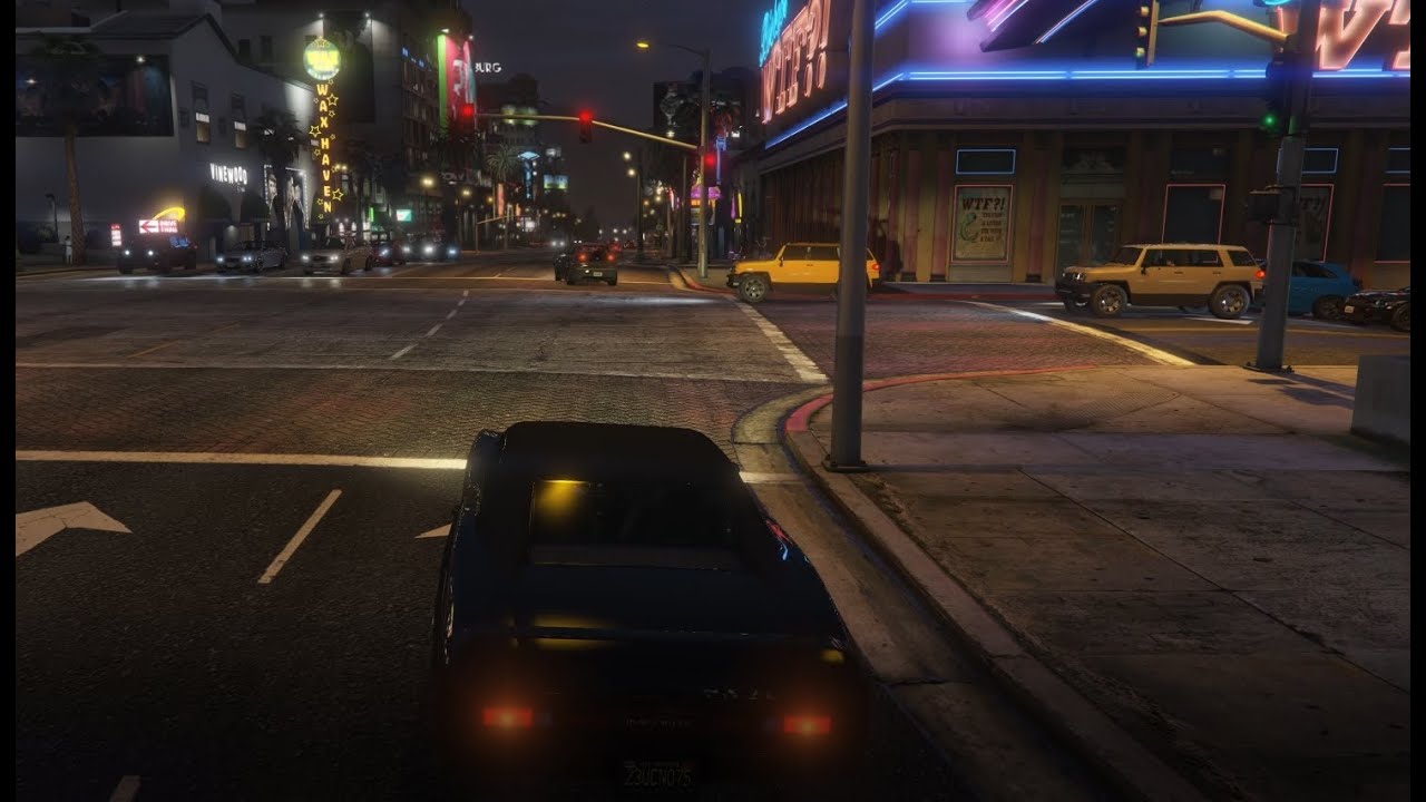 Cruising Around Los Santos - GTA V ASMR - Ambience, City Sounds - YouTube