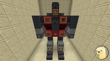 Minecraft - How To Build Transformers G1 Skydive Robot Mode!