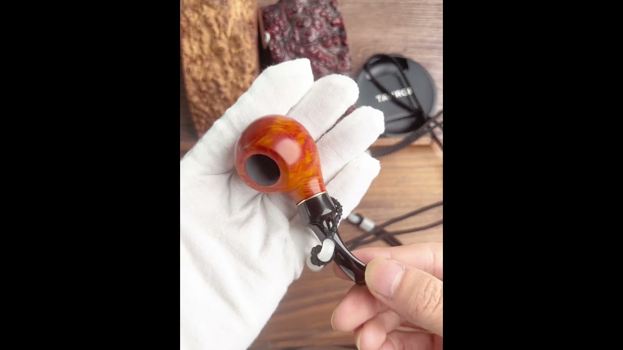 MUXIANG Briar wood Apple Mini Hanging Pipe – Handcrafted Elegance 