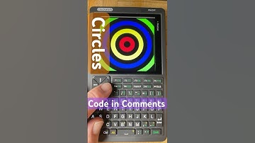 Clockwork PicoCalc: Colorful Circles  #mmbasic #picocalc #codeing #retro