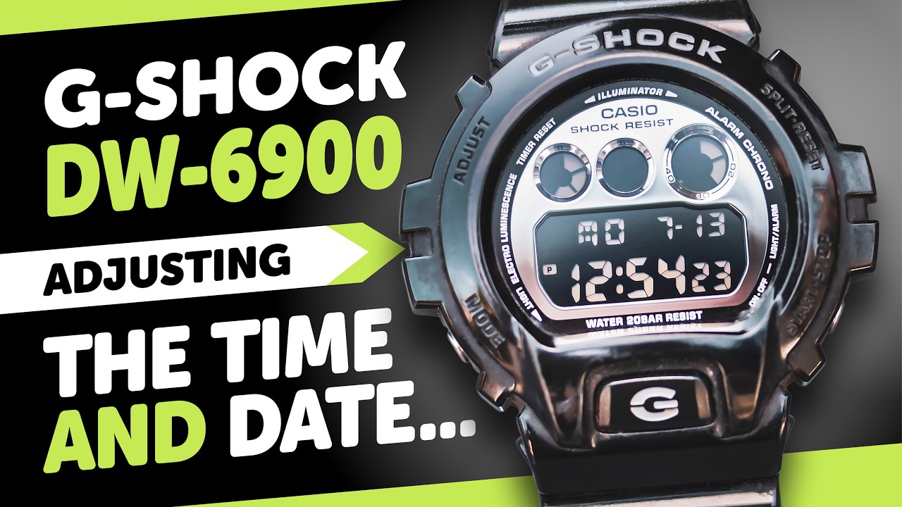 #Casio G-SHOCK DW-6900 Tutorial - How To Set the Time and Date