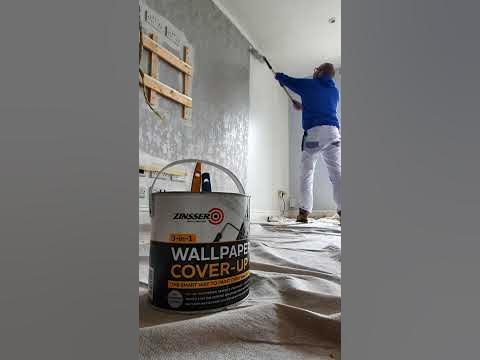 Cover up wallpaper with Zinsser Wallpaper Cover-Up - How to paint