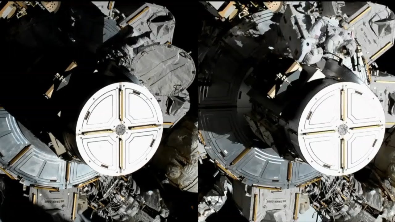 Astronauts Christina Koch and Jessica Meir begin spacewalk