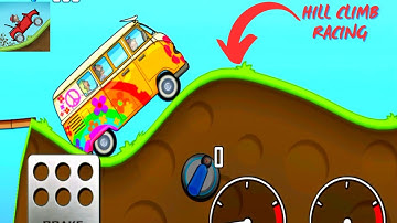 Hill Climb Racing 1 - Hippie Van - Gameplay Walkthrough