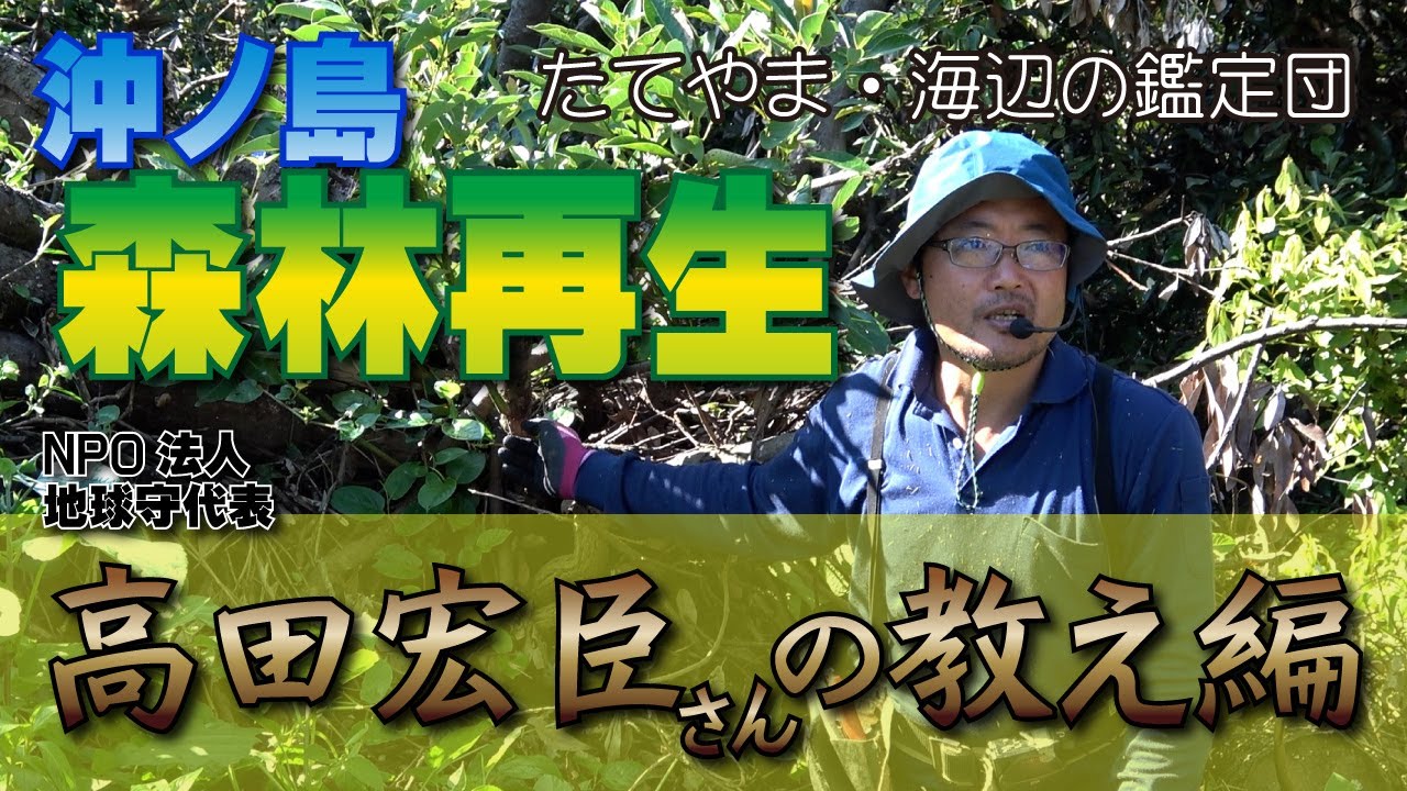 館山・沖ノ島の森林再生　NPO法人地球守 高田宏臣さんの教え編　自然の力を取り戻す考え方と作法