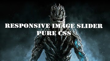 Responsive Image Slider Using Pure CSS (Animation)