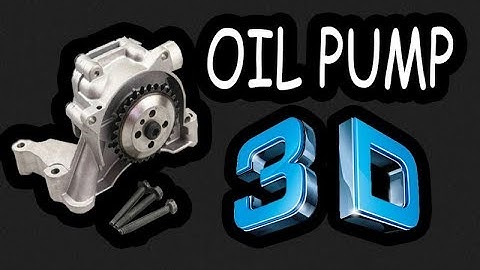 OIL PUMP 3D ANIMATION ( How It Work ) كيف تعمل طرمبة الزيت