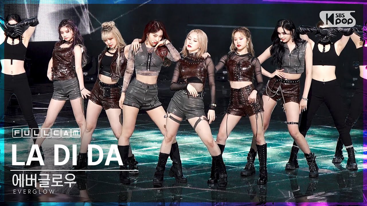 [안방1열 직캠4K] 에버글로우 'LA DI DA' 풀캠 (EVERGLOW Full Cam)│@SBS Inkigayo_2020.10.25.