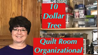 10 Dollar Tree Quilt Room Organization Hacks!