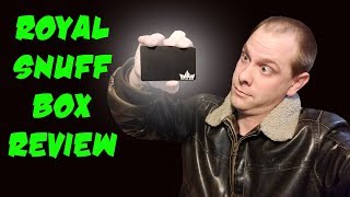 Royal Box Classic Black Snuff Box Review. Does it stand up to the stress test!?
