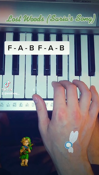 How To Play Saria's Song On Piano Lost Woods (Saria's Song) - How to Play - Easy Piano Tutorial - YouTube