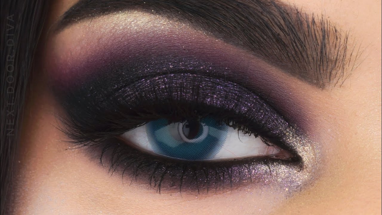 PURPLE Smokey eye | Pat McGrath celestial divinity palette pride makeup easy eyeshadow India 