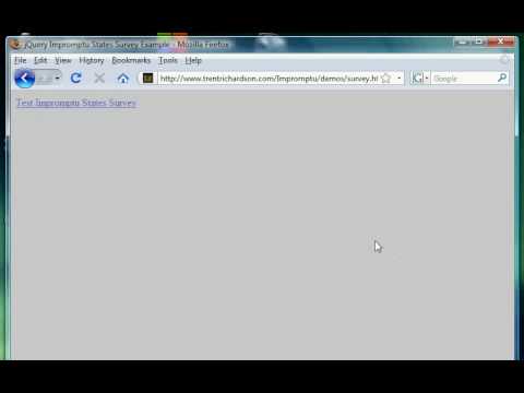 jQuery Impromptu Survey Example