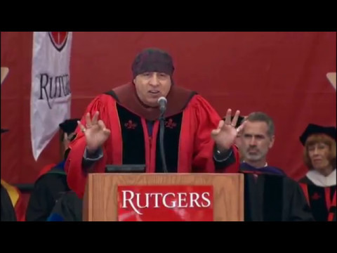 Steven Van Zandt's closing remarks at Rutgers commencement