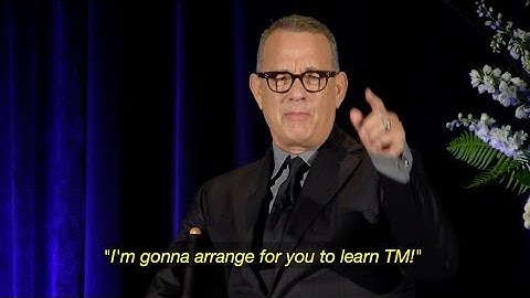 Tom Hanks, the Afternoon Crash, and Meditation