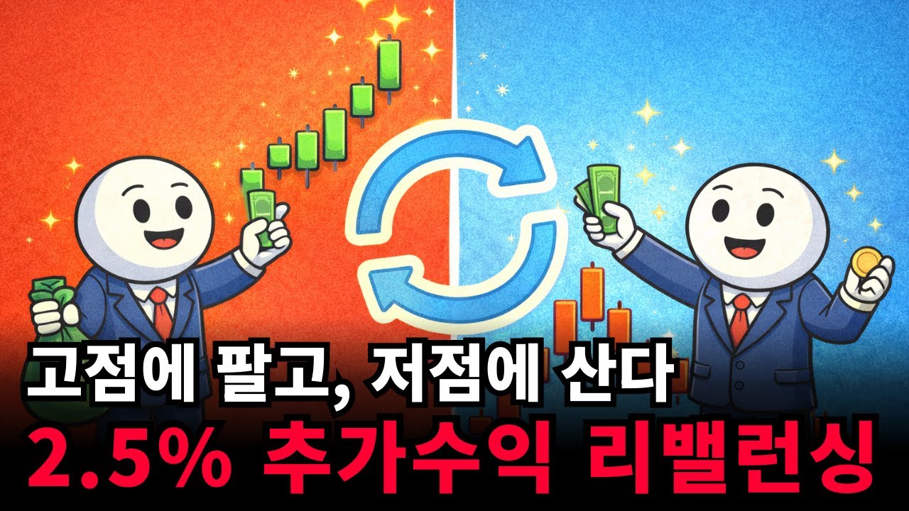 1년에 한 번, 10분만 투자하면 연 2 5% 추가 수익이 납니다. #리밸런싱