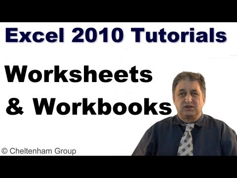Excel 2010 Tutorial | Worksheets & Workbooks | Complete Training Course