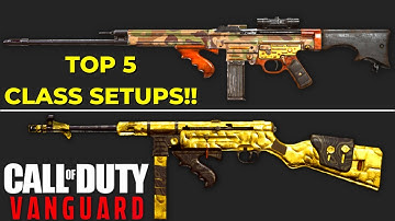 TOP 5 CLASS SETUPS TO USE IN VANGUARD MULTIPLAYER!!!! (Call Of Duty Vanguard Best Class Setups)