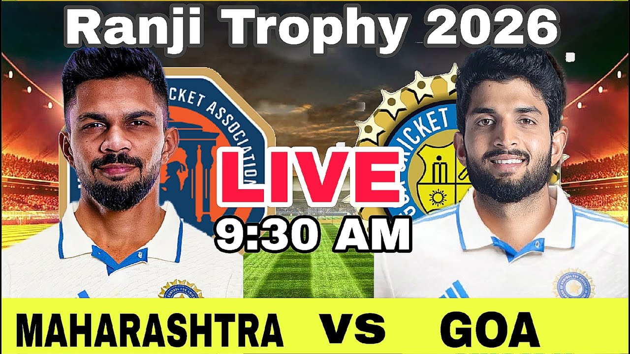 Maharashtra vs Goa Ranji Trophy 2026  Live Score and Commentory