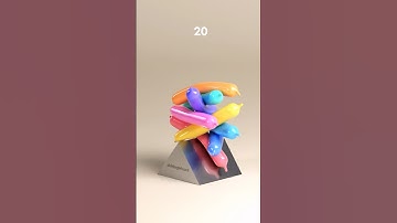 🪄✨ Long Magic Balloons Falling 3D Simulation 🎈