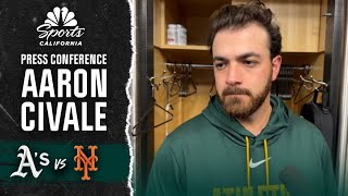 Aaron Civale reflects on his strong outing in Athletics' win over Mets | NBC Sports CA