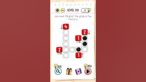 Brain Test Level 213 We must fill all of the grids in the factory