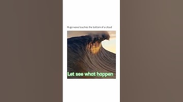 Mystical Encounter: When a Wave Reaches the Clouds |ocean wave Vs cloud
