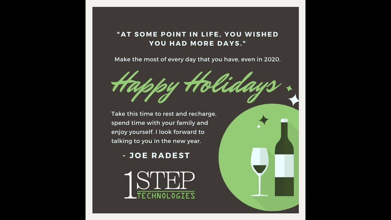 New Year Message - 1 Step Technologies Educational Videos - YouTube