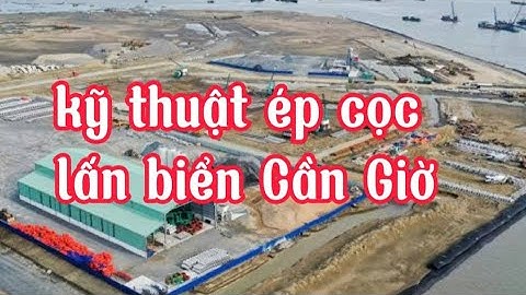 Công nghê ép cọc tại dự án lấn biển Vin.Home Cần Giờ #vinhomescangio 
