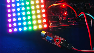 Arduino Uno Based RGB LED Matrix Sound Spectrum Meter (8*8) #arduinoproject #arduino #youtube #diy