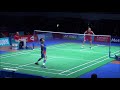 Viktor axelsen first win against lee chong wei  nice angle amazing match