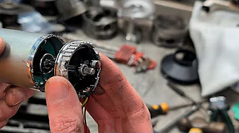 Brushless Diesel Heater Motor Assembly - taken apart