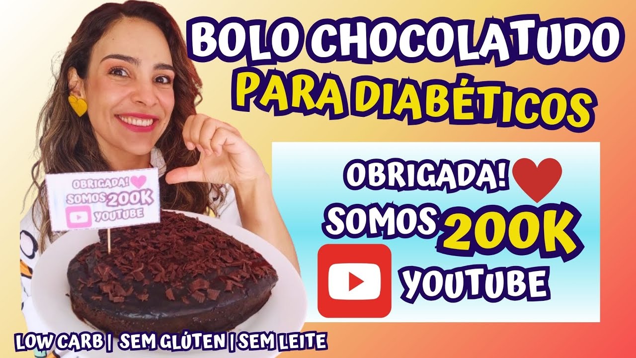 Bolo Chocolatudo Low Carb Em Comemoração Aos 200K No Youtube