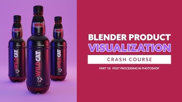 Blender Product Visualization  PART 10 Post Processing in Photoshop