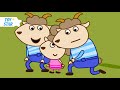 Brothers will Always Help Dolly. Funny Cartoon for Kids